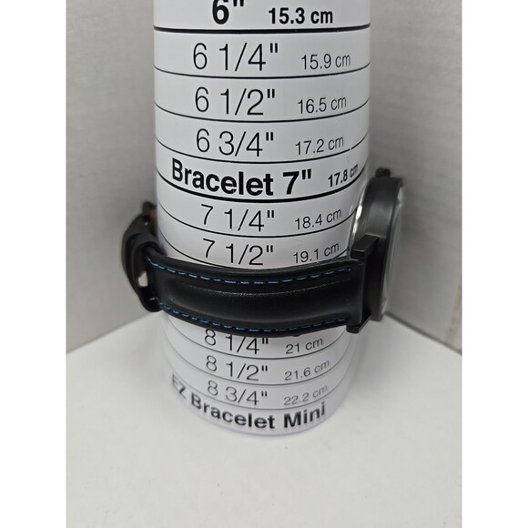 Star Trek Enterprise Space Dial Quartz Watch New Battery Leather Strap Mens 38mm - Picture 7 of 12